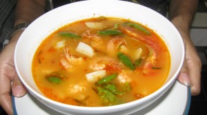 tom yam udang bakso ikan